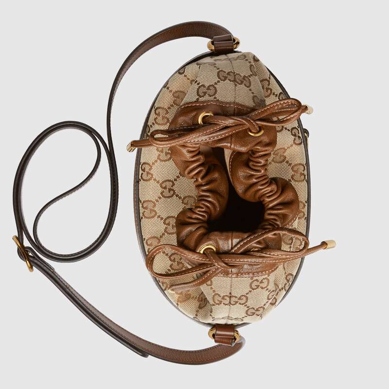 Gucci Horsebit 1955 Bucket Bag Shoulder Bag 602118 Brown